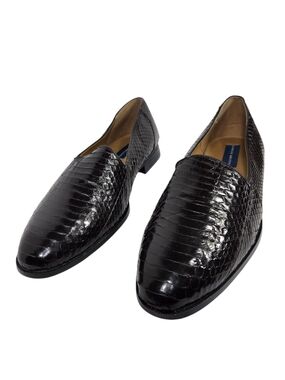 Giorgio Brutini Dack Brown Embossed Slip-On Loafers. Size 15